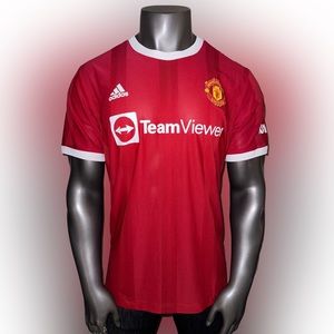NWT! adidas 21/22 Manchester United Men’s 2XL Authentic Home Red Jersey H31090